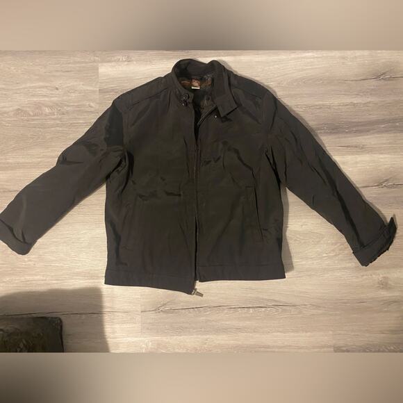 Perry Ellis Black Jacket Coat Large - Picture 1 of 5
